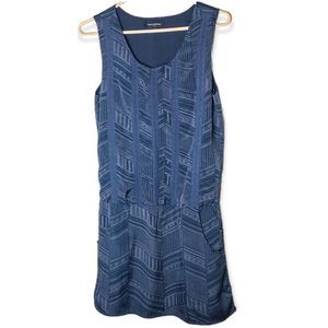 Banana Republic Tunic Mini Dress Navy Pattern Womens Size 0. Excellent condition